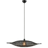 Markslöjd mat črna viseča svetilka z bambusovim senčnikom ø 92 cm kumo | Shoptok.si