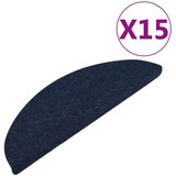  Samoljepljivi otirači za stepenice 15 kom 56x17x3 cm plavi | shoptok.hr