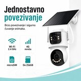 IP Wi-Fi 4G solarna kamera sa dva objektiva, AOV 2x2.0MP | Eponuda.com