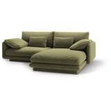 Micadoni Svetlo zelena kotna sedežna garnitura iz tkanine bouclé (desni kot) Torino – Home | Shoptok.si