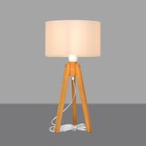  Stona lampa ALBA 1xE27/15W/230V bela/hrast | Eponuda.com