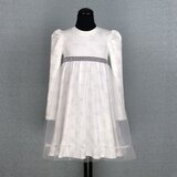 Modna kućica Dizzy Haljina bijela s tilom | shoptok.hr