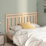 Maison Chic posteljno vzglavje - vzglavna omarica - nočna omarica 126x4x100 cm trdna borovina, (21704587) | Shoptok.si