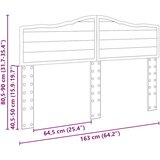vidaXL uzglavlje s uzglavljem crni hrast 160 cm konstruirano drvo | shoptok.hr
