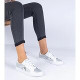 D/CEO marka niezdefiniowana Silver women's sneakers with an animal print Walorin | ePonuda.com