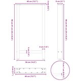  Noge za barski stol Bijele 2 kom 40 x (90-91) cm Čelik Slike
