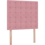  s madracem i skladištem Ružičasta 90 x 190 cm Baršun | shoptok.hr