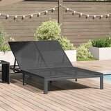  Ležaljka na suncu Crna 206 x 115 x 75 cm poliratan | shoptok.hr