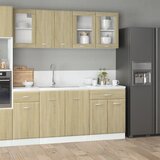  Set kuhinjskih ormarića od 4 dijela "Lyon" hrast Sonoma, inženjersko drvo | shoptok.hr