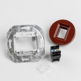  Kliklap - Retro mrežna utičnica sa okvirom, braon | Eponuda.com