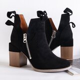 Resti Black women's boots on a square post Darera - Footwear | ePonuda.com