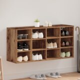 vidaXL ormar za cipele staro drvo 52.5 x 30 x 50 cm konstruirano drvo | shoptok.hr