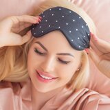 Crystallove Crystalized Silk Eye Mask Maska za spavanje boja Black 1 kom | shoptok.hr