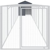  Kućica za pse s krovom antracit 117x813x123 cm pocinčani čelik | shoptok.hr
