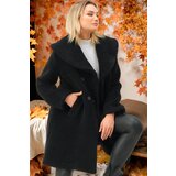 Dewberry Z6776 WOMEN'S COAT-PLAIN BLACK Cene