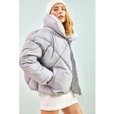 Bianco Lucci Winter Jacket - Gray - Puffer Cene