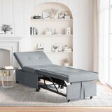 vidaXL 3-v-1 postelja - svetlo siva tkanina z vzorcem | Shoptok.si