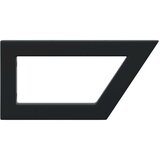  Nosači polica za Lavabo - Umivaonik 2 kom crni trapezni čelični | shoptok.hr
