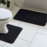 Catherine Lansfield Crne kupaonske prostirke u setu 2 kom za WC 50x80 cm Armoni – | shoptok.hr