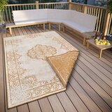 NORTHRUGS Oker žuti/bijeli vanjski tepih 80x150 cm Cebu – | shoptok.hr