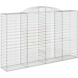  Lučne gabionske košare 4 kom 300x50x180/200cm pocinčano željezo | shoptok.hr