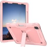 NIKCORP Ovitek za iPad Pro 12.9 (2021/2020/2018) s stojalom, naramnim trakom in držalom za pisalo, troslojna zaščita, roza barve, (5000139209) | Shoptok.si
