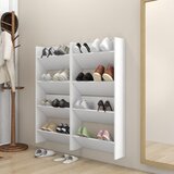  Zidni ormarići za cipele 4 kom bijeli 60 x 18 x 60 cm iverica | shoptok.hr