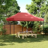 vidaXL Zložljivi pop-up šotor za zabave burgundski 410x279x315 cm Cene