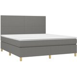  Okvir kreveta s oprugama i madrac svjetlosivi 160x200cm tkanina | shoptok.hr