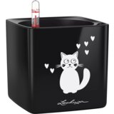LECHUZA Namizni sadilnik CUBE Glossy CAT 14 - črna visoki sijaj Cene