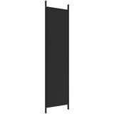Sobna Paravan 3-delni 150x200 cm črna blago, (20595081) | Shoptok.si
