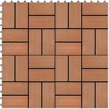  Pločice za decking 11 kom. Tikovina 30 x 30 cm WPC | shoptok.hr