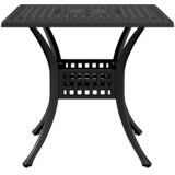  Vrtni stol crni 80x80x75 cm od lijevanog aluminija | Eponuda.com