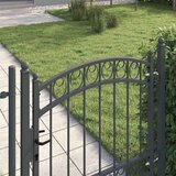 vidaXL Ogradna vrata Siva 100 x 100 cm Čelik s praškastim premazom | shoptok.hr