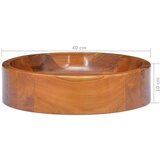 Umivaonik od masivne tikovine Φ 40 x 10 cm | shoptok.hr