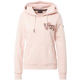 Superdry Majica rjava / rumena / pastelno roza | Shoptok.si