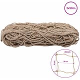  Mreža za potporu biljaka od jute Prirodna 2 x 50 m 100% Jut | shoptok.hr