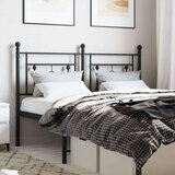  Metalno uzglavlje crno 140 cm | shoptok.hr