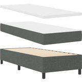 vidaXL Krevet podloga s madracem Tamnosiva 80x200 cm Tkanina | shoptok.hr