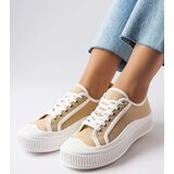 Gemre Beige platform sneakers Alfianello | Shoptok.si