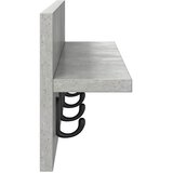  Vješalica za kapute na zidu Betonski sivi 60 x 10,5 x 18 cm | Shoptok.si