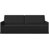 SOFA za 3 osobe Crna 220 x 81 x 82 cm Tkanina Slike