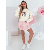 DStreet Bluza damske oversiz z sercami MADELIN beżowa | Shoptok.si