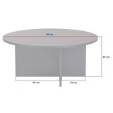 Hanah home sto za kafu soleil wood black | ePonuda.com