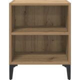 vidaXL Nočne omarice 2 kosi Hrast 40x30x50 cm inženirski les | Shoptok.si