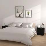 vidaXL noćni ormarići 2 kom crni 40 x 30 x 40 cm od masivne borovine Cijene
