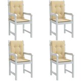  The Living Store Blazina za stol 4 kosi melanž bež 100x50x4 cm blago - Blazina Za Stol Z Nizkim Naslonjalom, (21487409) | Shoptok.si