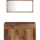  3-dijelni set kupaonskog namještaja od starog drveta Smeđa 90 x 38.5 x 46 cm | shoptok.hr