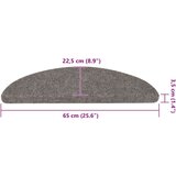 vidaXL Samoljepljivi otirači za stepenice 20 kom sivi 65x22,5x3,5 cm | shoptok.hr