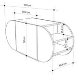 Hanah home cipelarnik pozy shoe bench hitit | ePonuda.com